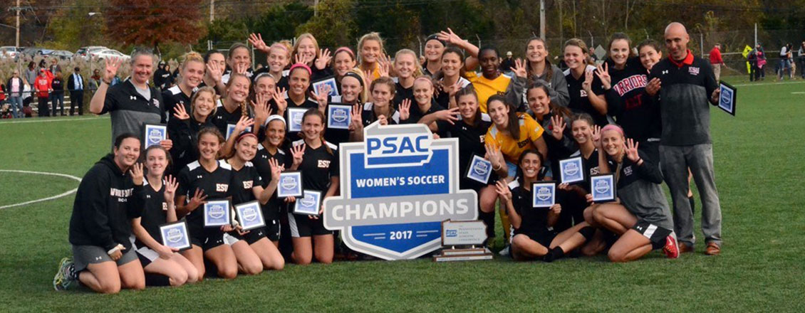 Women's Soccer wins the PSAC championship.