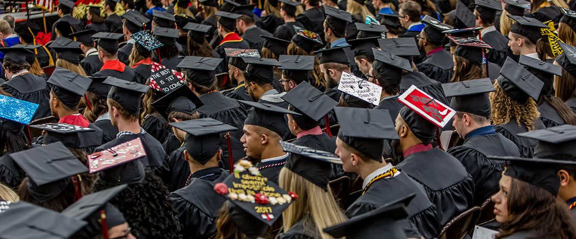 Students at ESU Commencement