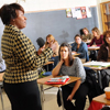 A professor teaching a class