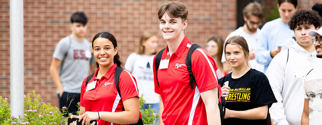 orientation leaders on campus