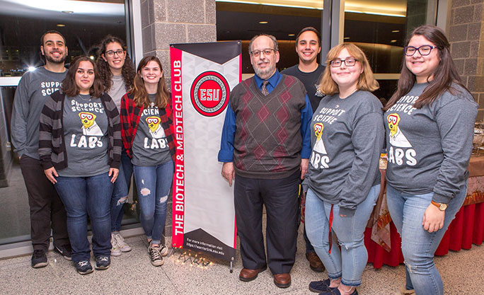 students and advisor for Biotech club