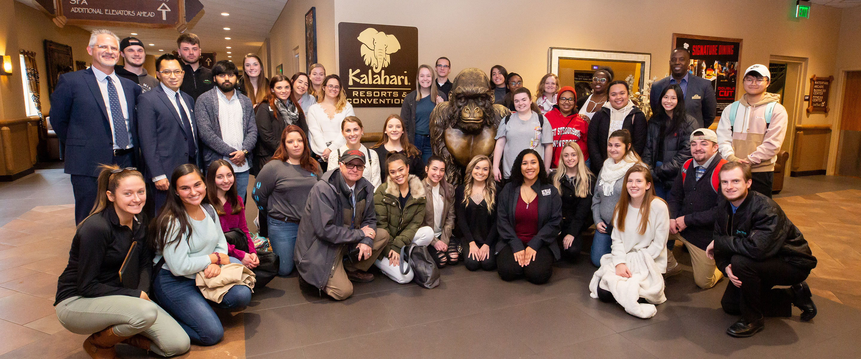 hospitality class visiting kalahari