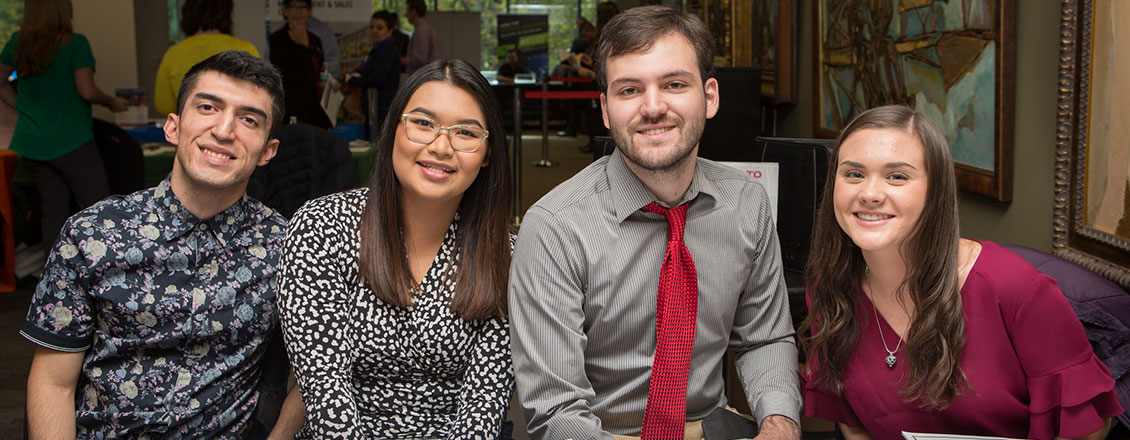 Students at a Career Expo