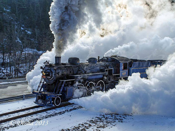 The Reading and Northern Railroad passenger train opened back for business Lehigh Gorge rides in Jim Thorpe\, Pennsylvania\, Carbon County.