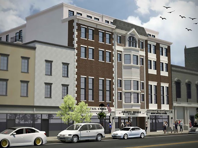 The Shanti House is a commercial and residential project in Stroudsburg, Pennsylvania.
