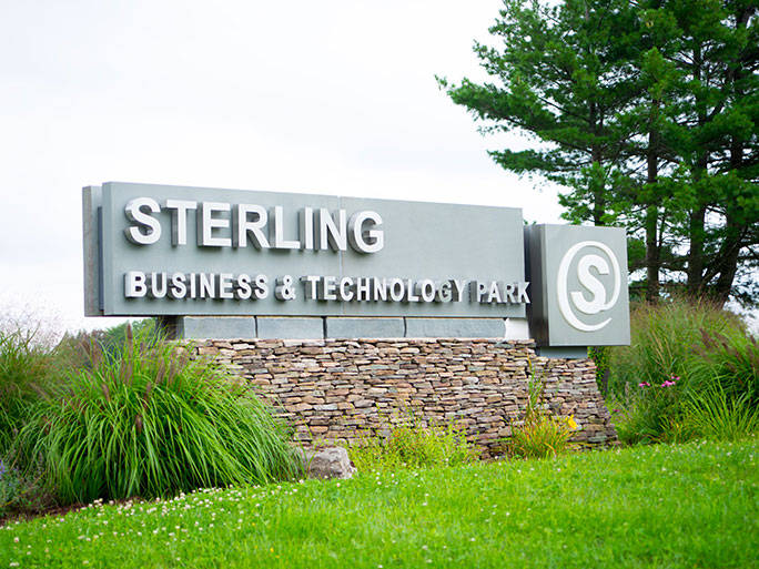 Sterling Business & Technology Park located in Wayne County features a water reuse system and conservation design on fully permitted sites.
