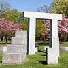 'Stroudhenge' sculpture at ESU.