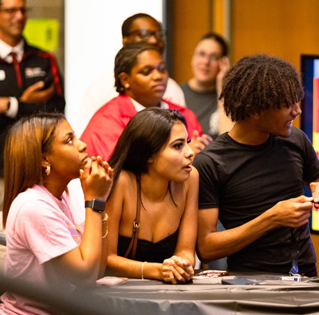 Students at social event