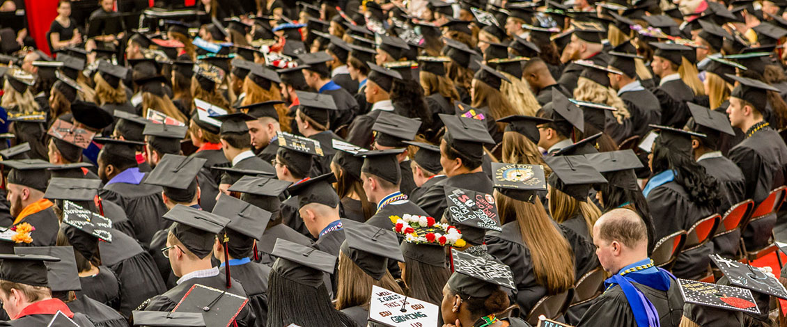 Many students at Spring Commencement