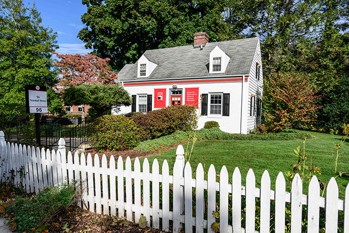 Exterior photo of the Multicultural House at 96 Normal Street