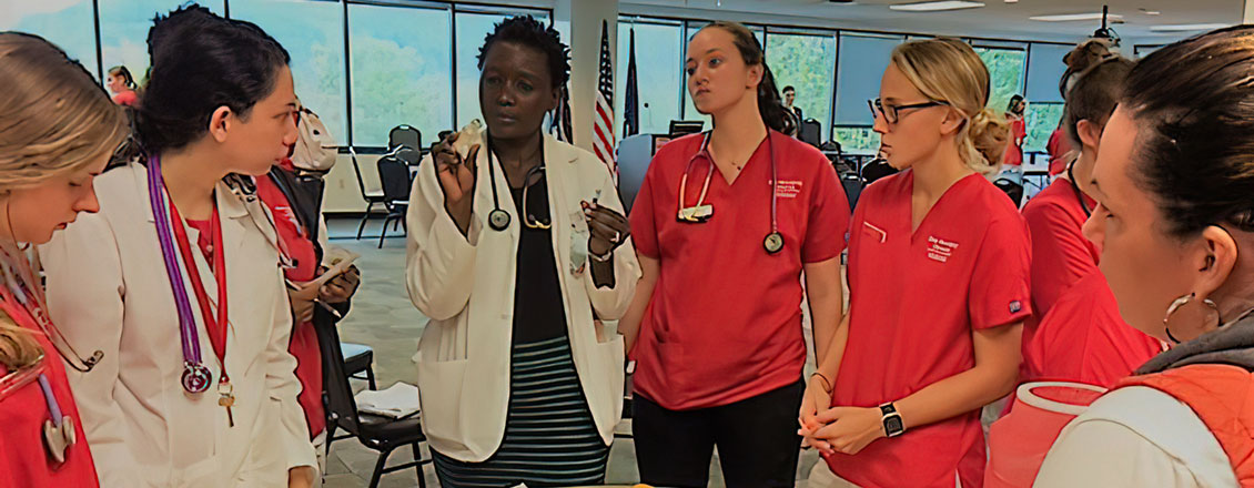 Nursing students learning at a Nursing Boot Camp