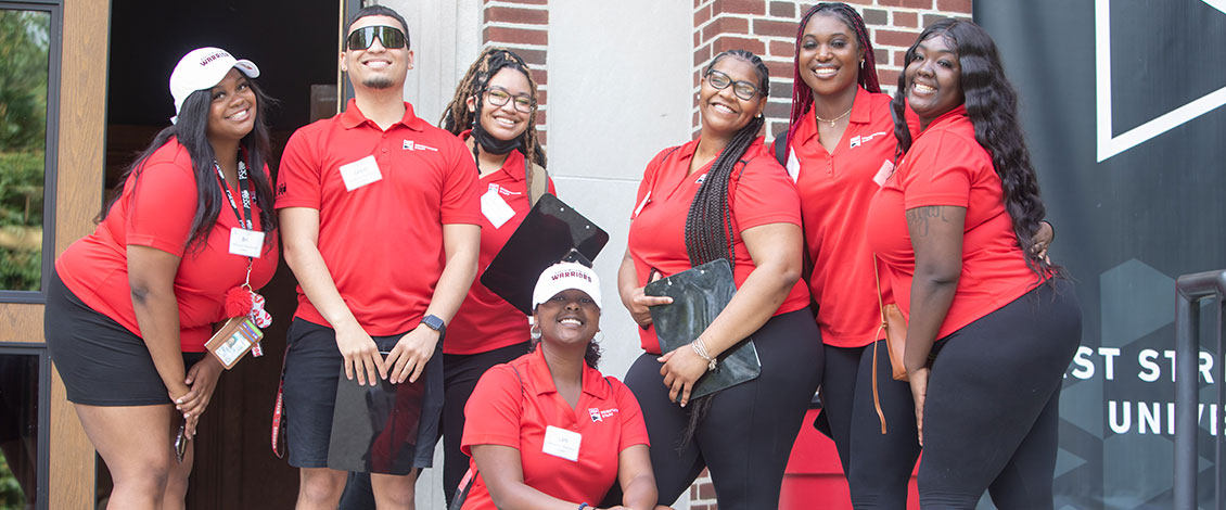 orientation leaders posing