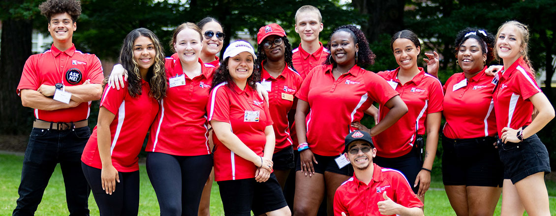 orientation leaders posing