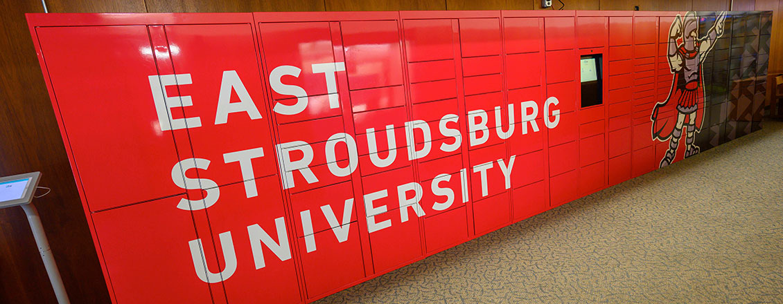 postal lockers in university center