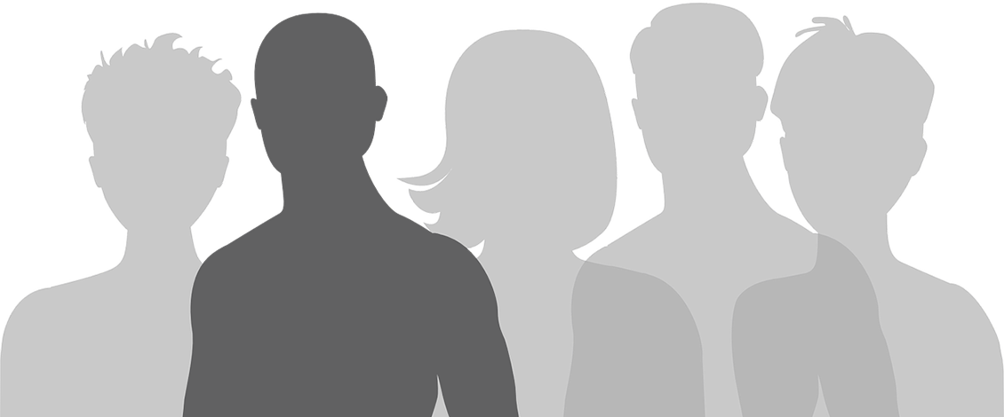 silhouettes of people