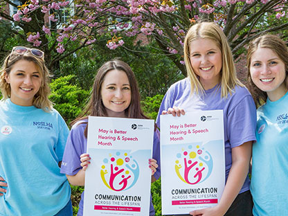 students receving an award