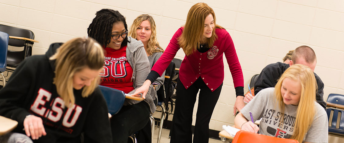 Students with Special Ed faculty member Dr. Caroline DiPipi-Hoy