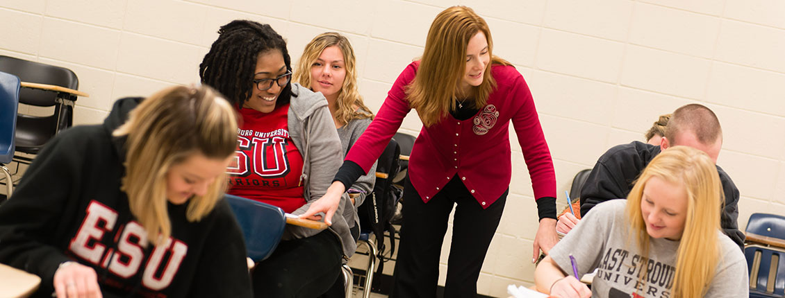 Students with Special Ed faculty member Dr. Caroline DiPipi-Hoy