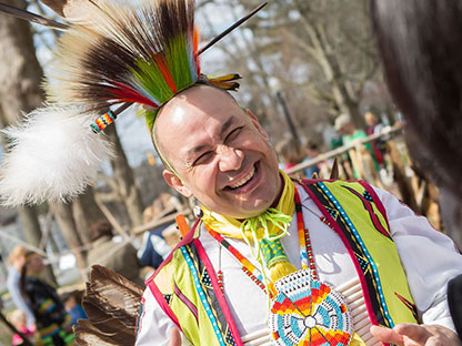 american indian performing at global week