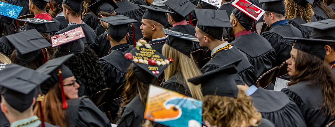 Students at commencement